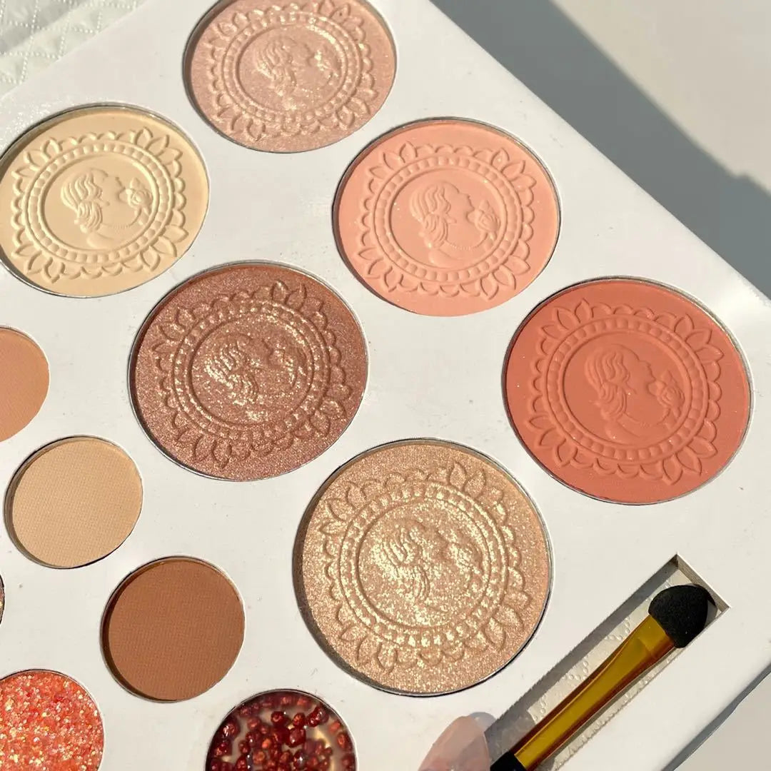 26-Color All-in-One Eyeshadow, Highlighter and Blush Palette - 2