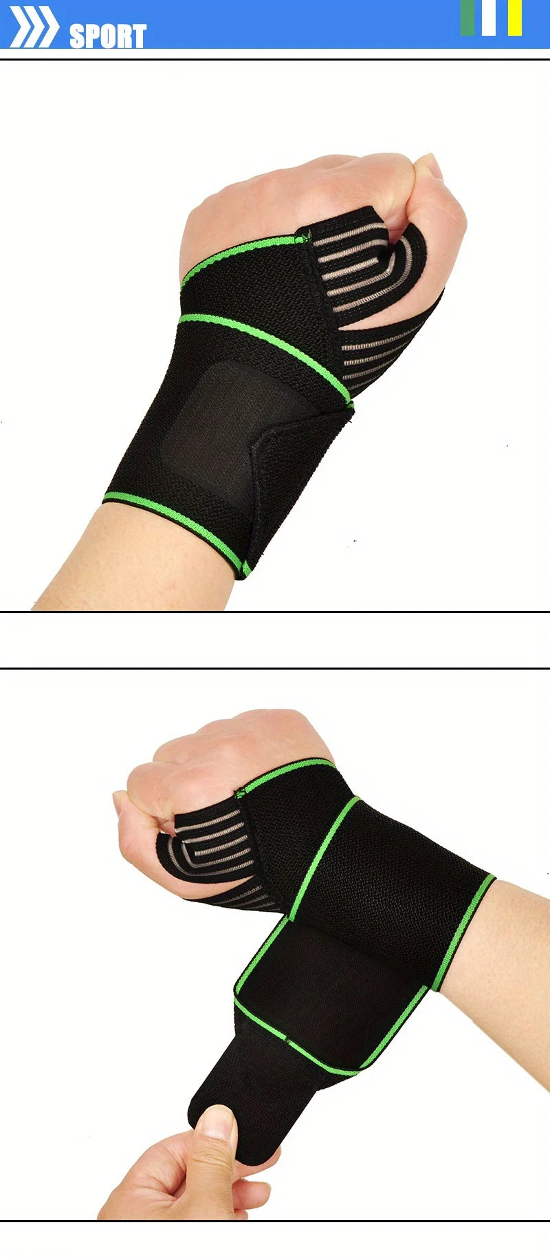 Adjustable Wrist Support Brace for Weightlifting and Sports - 8