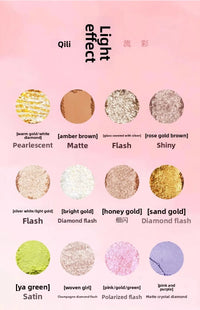 16-Color Highly Pigmented Matte and Shimmer Eyeshadow Palette