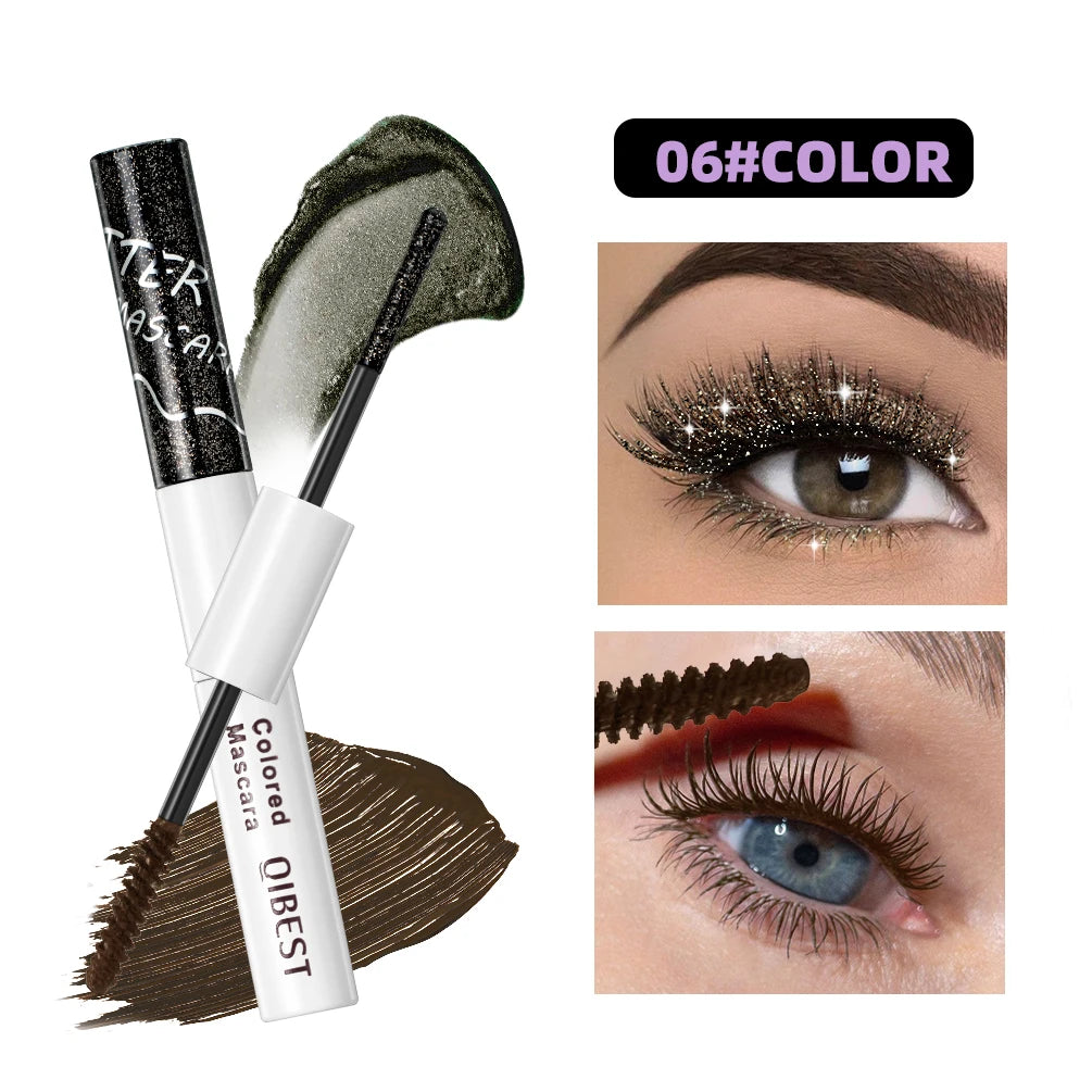 2-in-1 Glitter and Colored Mascara for Bold Eyelashes - 24