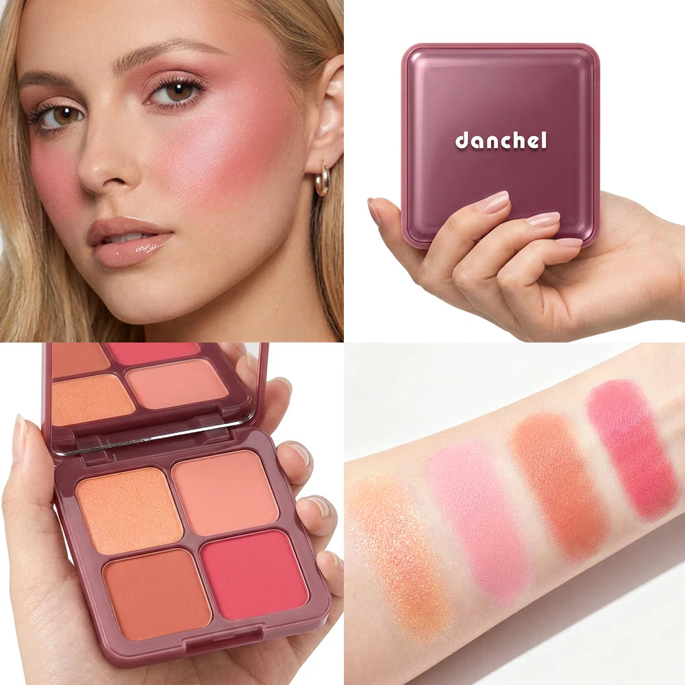 4-Color Soft-Focus Blurring Blush Palette - 5