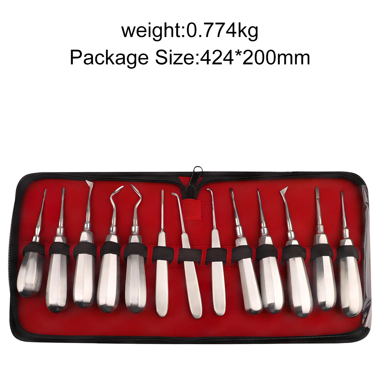 Professional 13-Piece Dental Extraction and Elevator Kit - 7