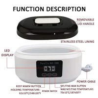 Professional Paraffin Wax Bath Warmer for Hand and Foot Spa