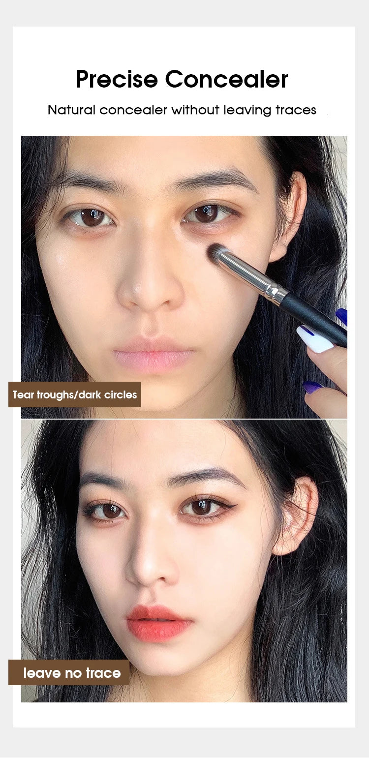 Precision Concealer Brush for Flawless Blemish Coverage - 10