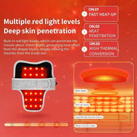 Red Light Therapy Heating Neck Massager for Pain Relief