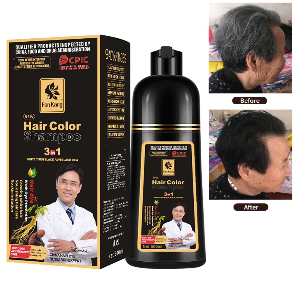 Instant Herbal Hair Color Dye Shampoo - 21