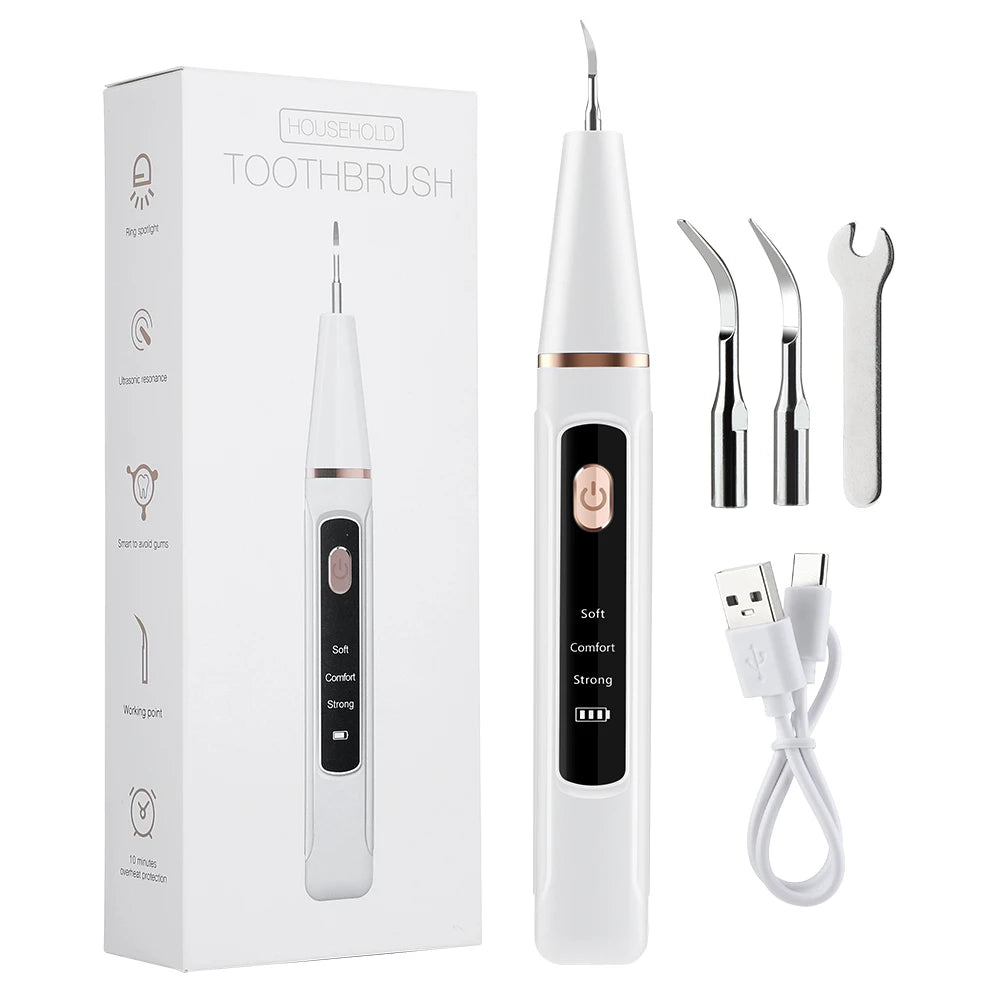 Professional Ultrasonic Dental Scaler and Electric Toothbrush Set - 24