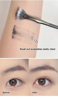 Fan Mascara Brush for Precise Eyelash Application