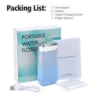 Portable Cordless Water Dental Flosser for Deep Teeth Cleaning