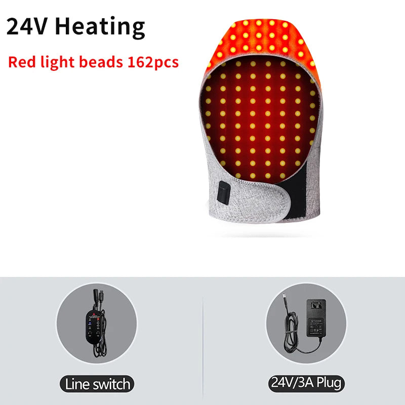 Red Light Therapy Heating Hat for Head and Neck Pain Relief - 19