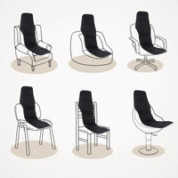 Full-Body Heated Vibration Massage Chair Cushion
