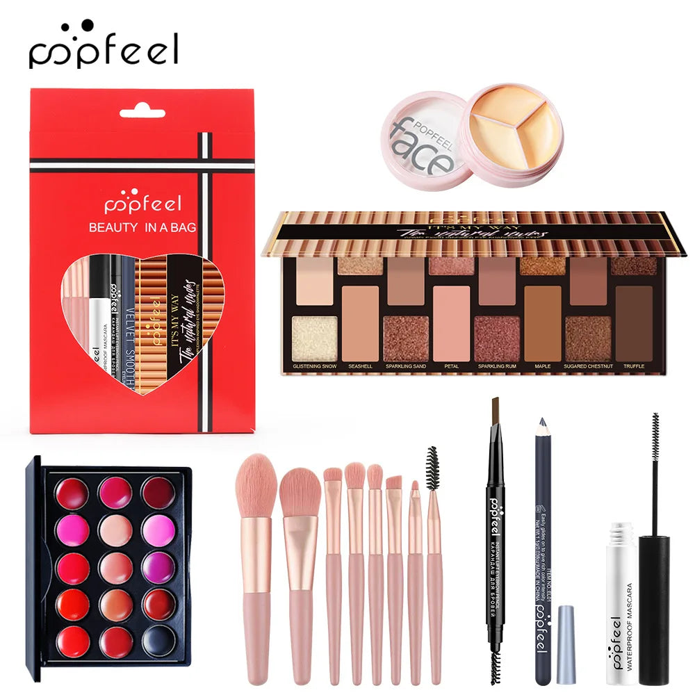All-in-One Professional Makeup Kit Gift Set - 19