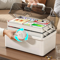 3-Layer Portable Family First Aid Storage Box