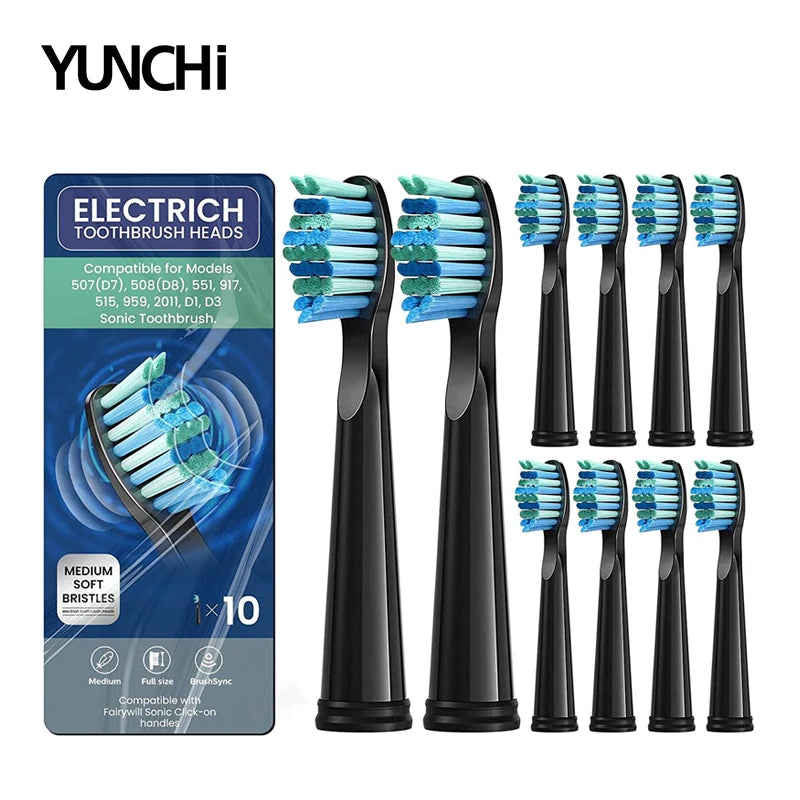 Replacement Sonic Toothbrush Heads for Fairywill & Seago - 1