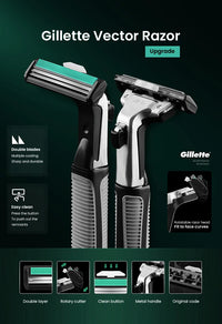 Dual-Blade Men's Precision Shaving Razor Set