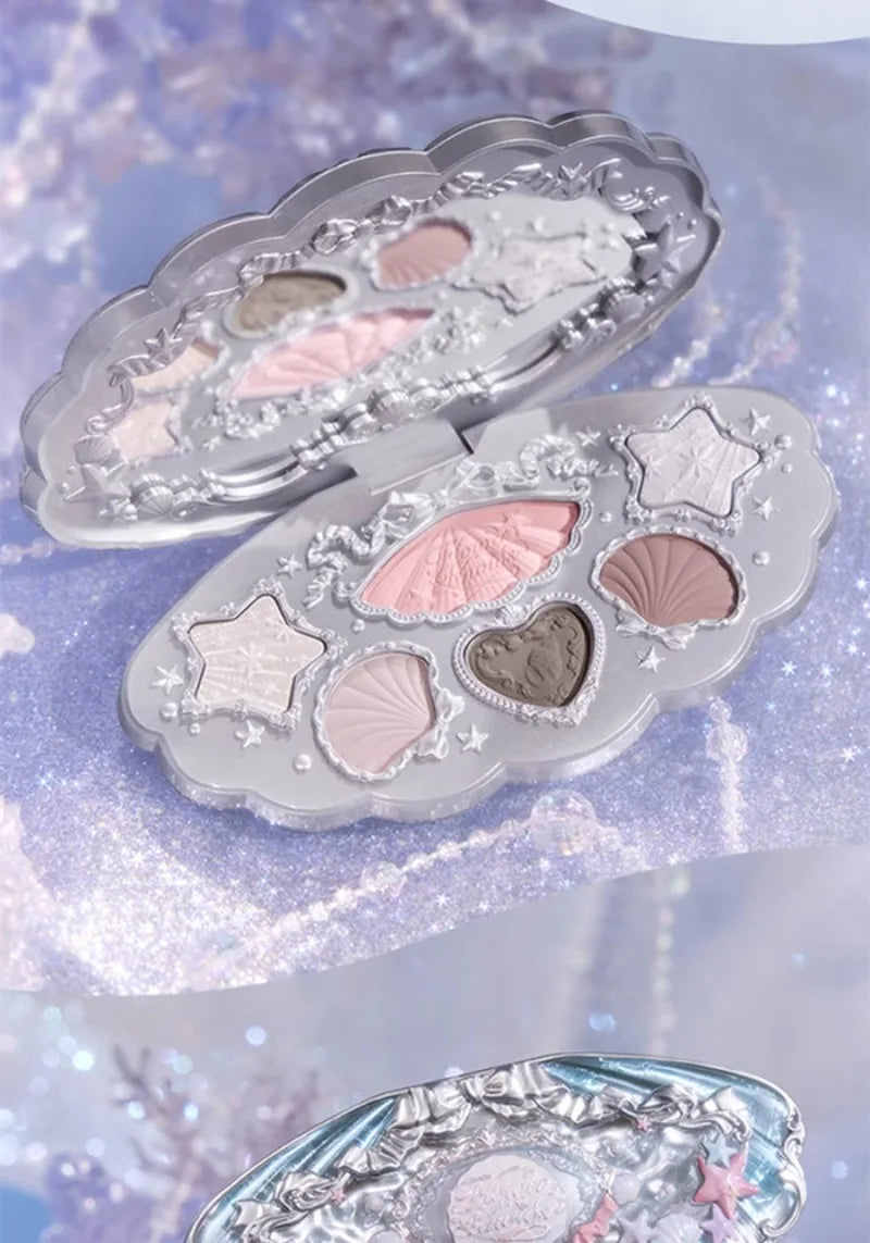 6-Color Shell Pearl Eyeshadow Palette for Long-Lasting Makeup - 21