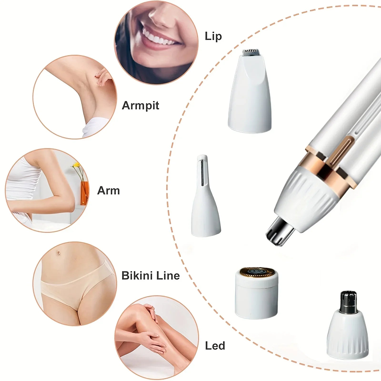 4-in-1 Painless Electric Hair Removal Shaver - 11