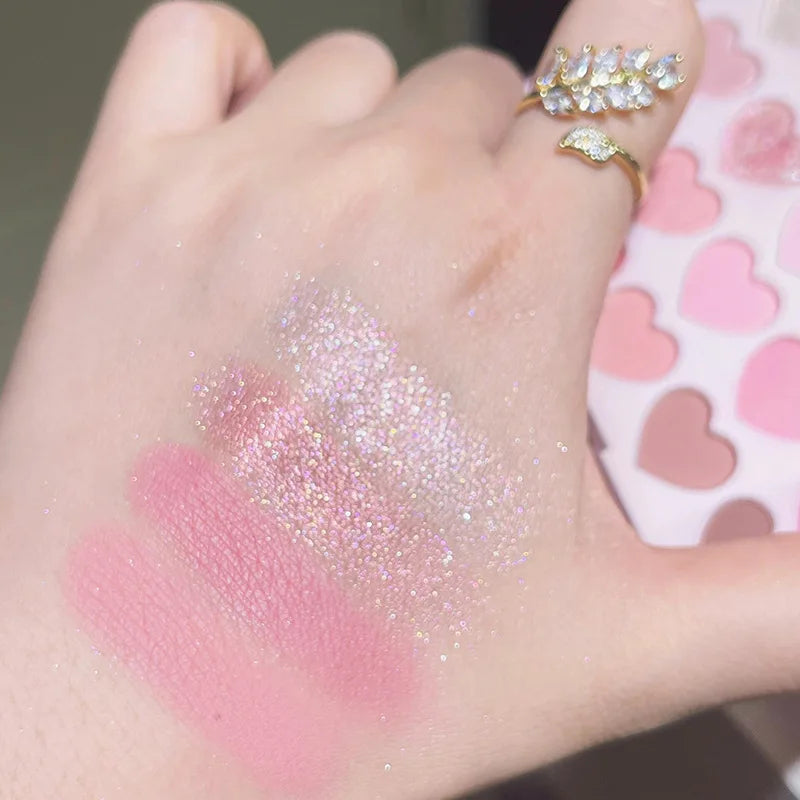 20-Color Heart-Shaped Eyeshadow Palette - 6