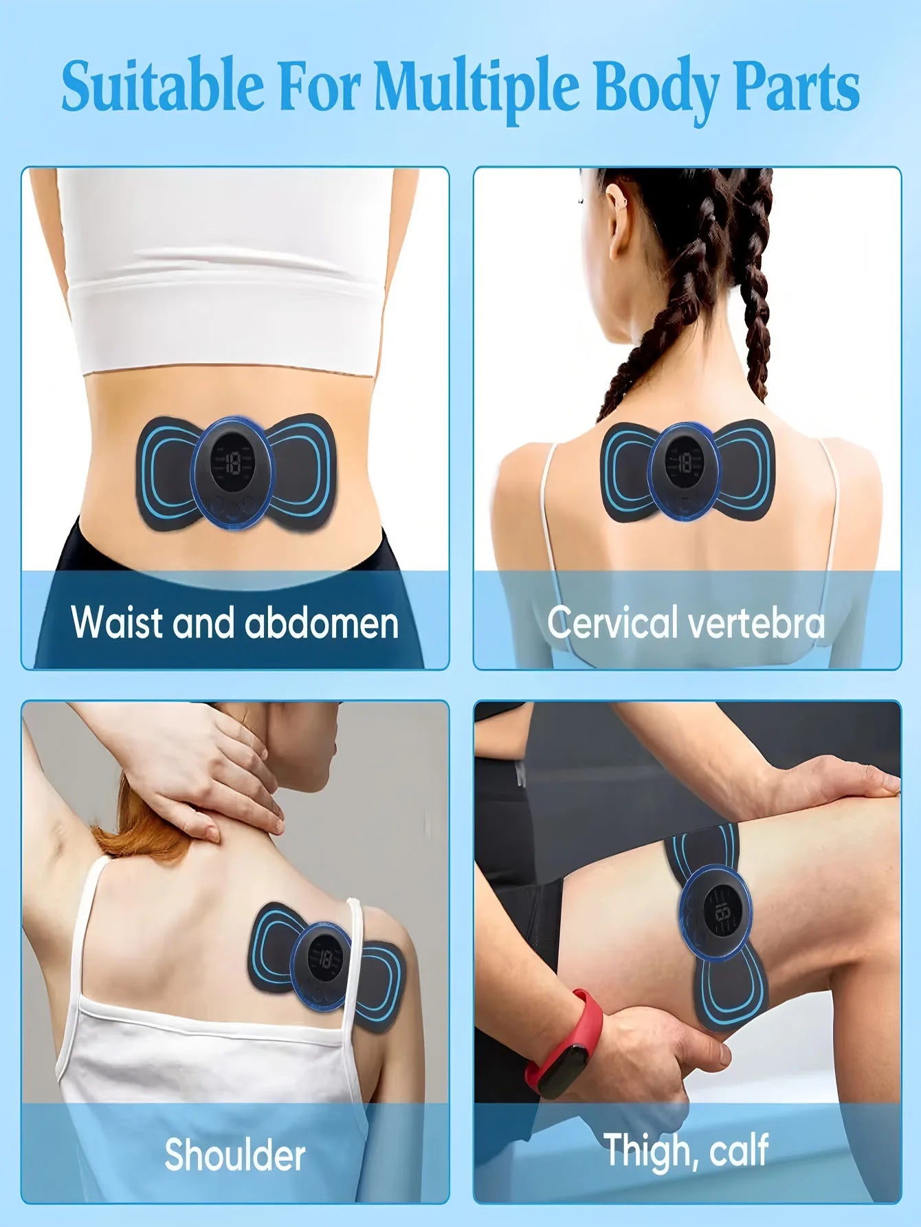 EMS Portable Electric Full Body Muscle Stimulator Massager - 6