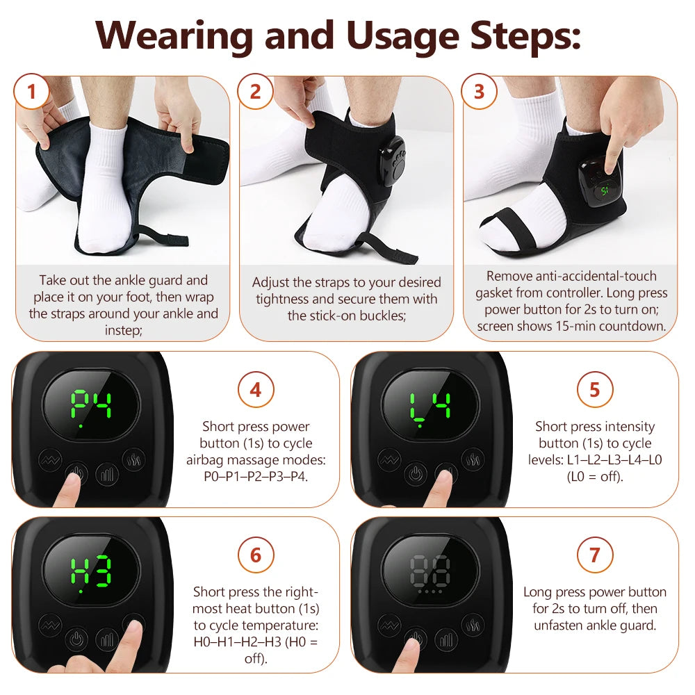 Heated Air Compression Foot and Ankle Massager - 45