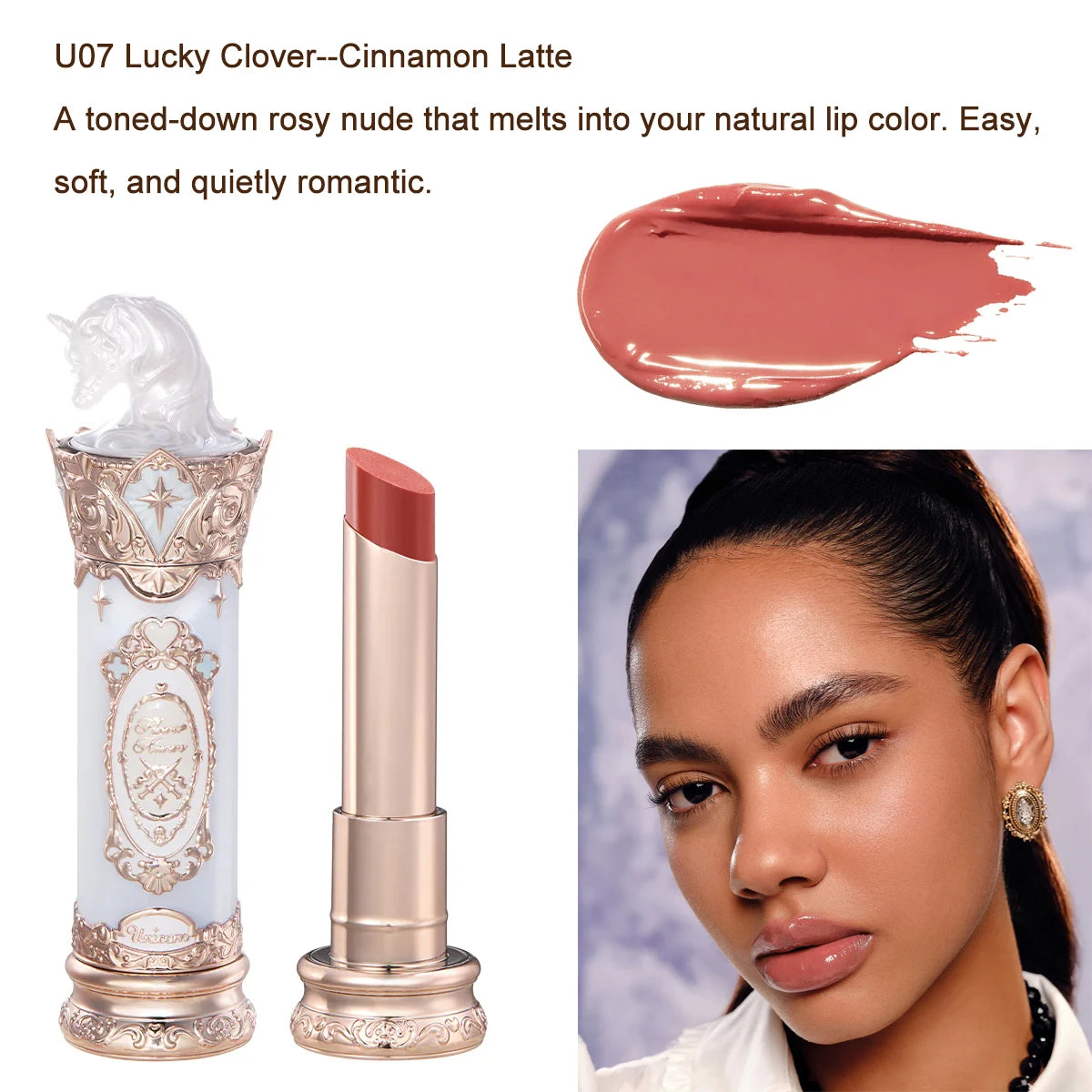 Moisturizing Unicorn Glazed Lipstick for Luminous Shine - 13