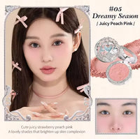 Long-Lasting Matte Embossed Face Blush Powder