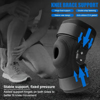 Adjustable Hinged Knee Brace for Joint Support and Pain Relief