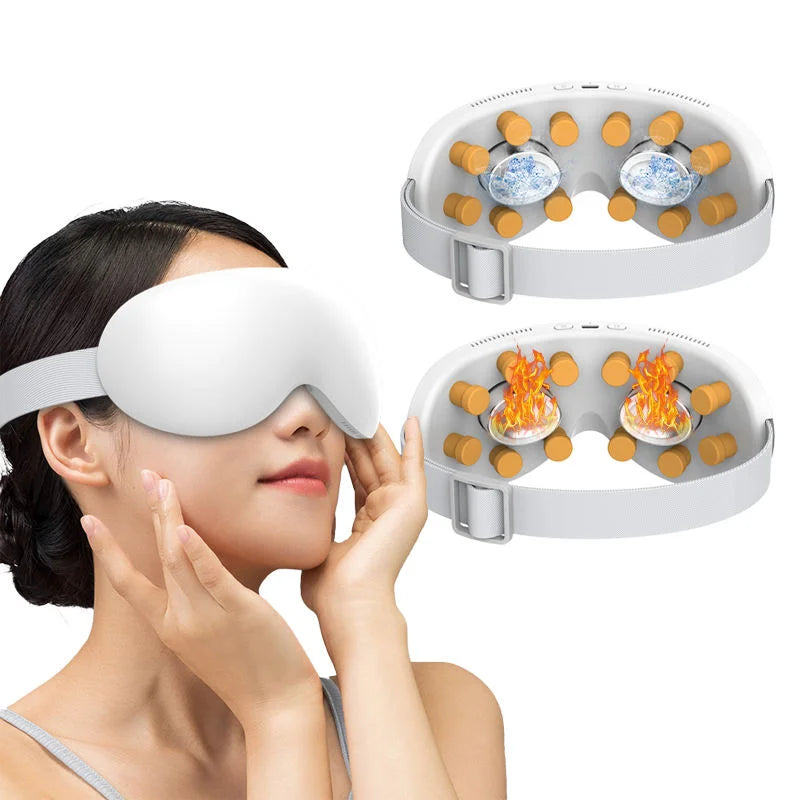 Heated and Cooling Eye Massager for Eye Strain - 1
