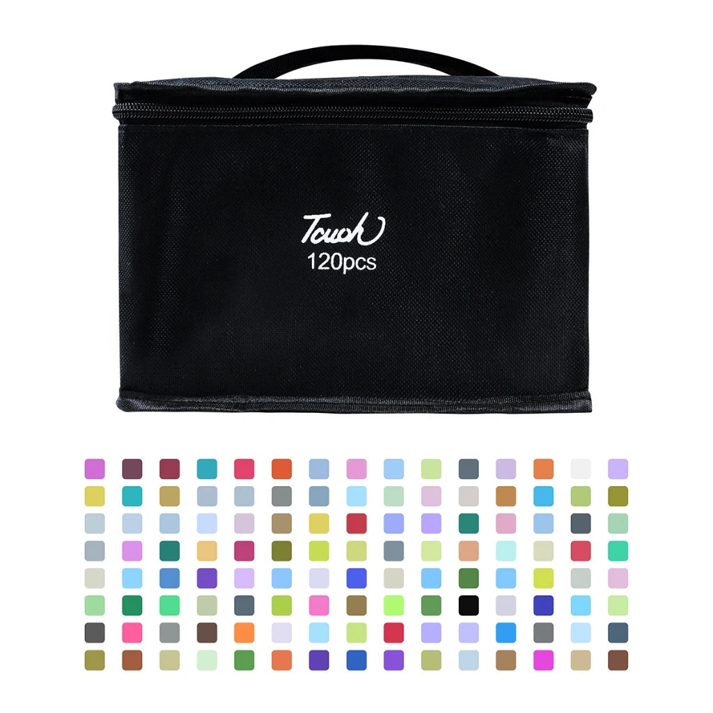 Professional Double-Sided Art Marker Set for Drawing and Sketching - 8