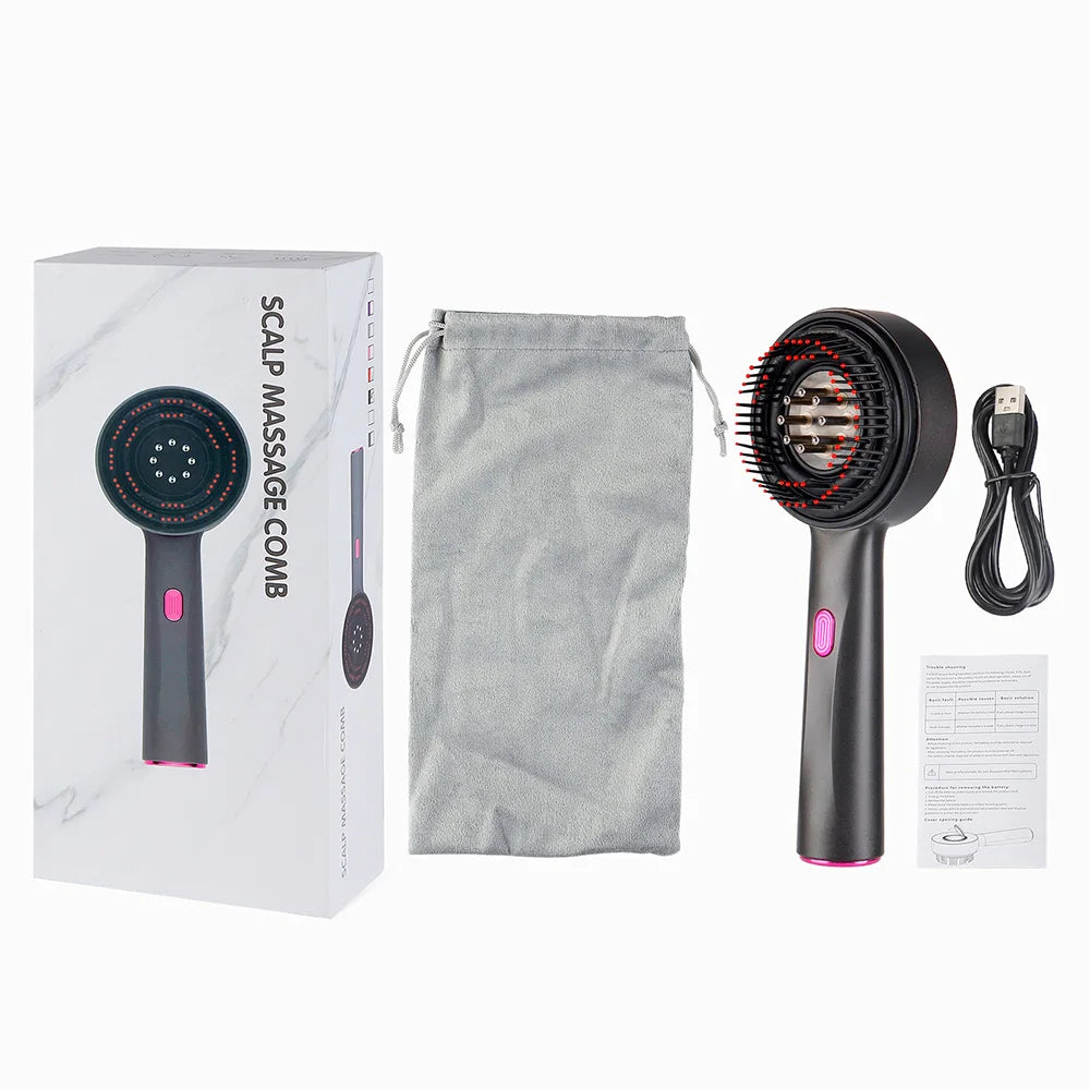 Electric Red Light Scalp Massager and Hair Growth Comb - 21