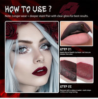 Long-Lasting Waterproof Bloody Matte Lip Stain