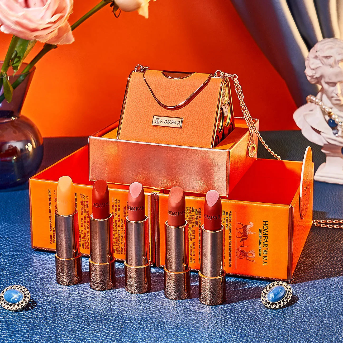 Matte Velvet Lipstick Set in Luxury Gift Case - 42
