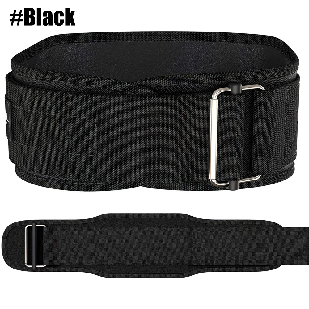 Self-Locking Weight Lifting Belt for Stability and Support - 19