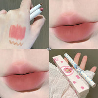 Dual-Ended Precision Lip Liner and Matte Lipstick Pen