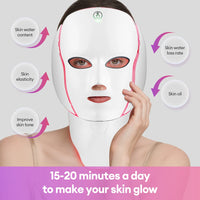 7-Color Photon LED Face and Neck Rejuvenation Mask