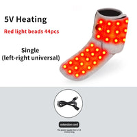 Heated Ankle Support Wrap with Red Light Therapy and Massage