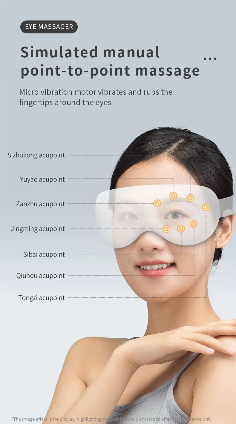 Rechargeable Cooling Eye Massager for Tension and Sleep - 10