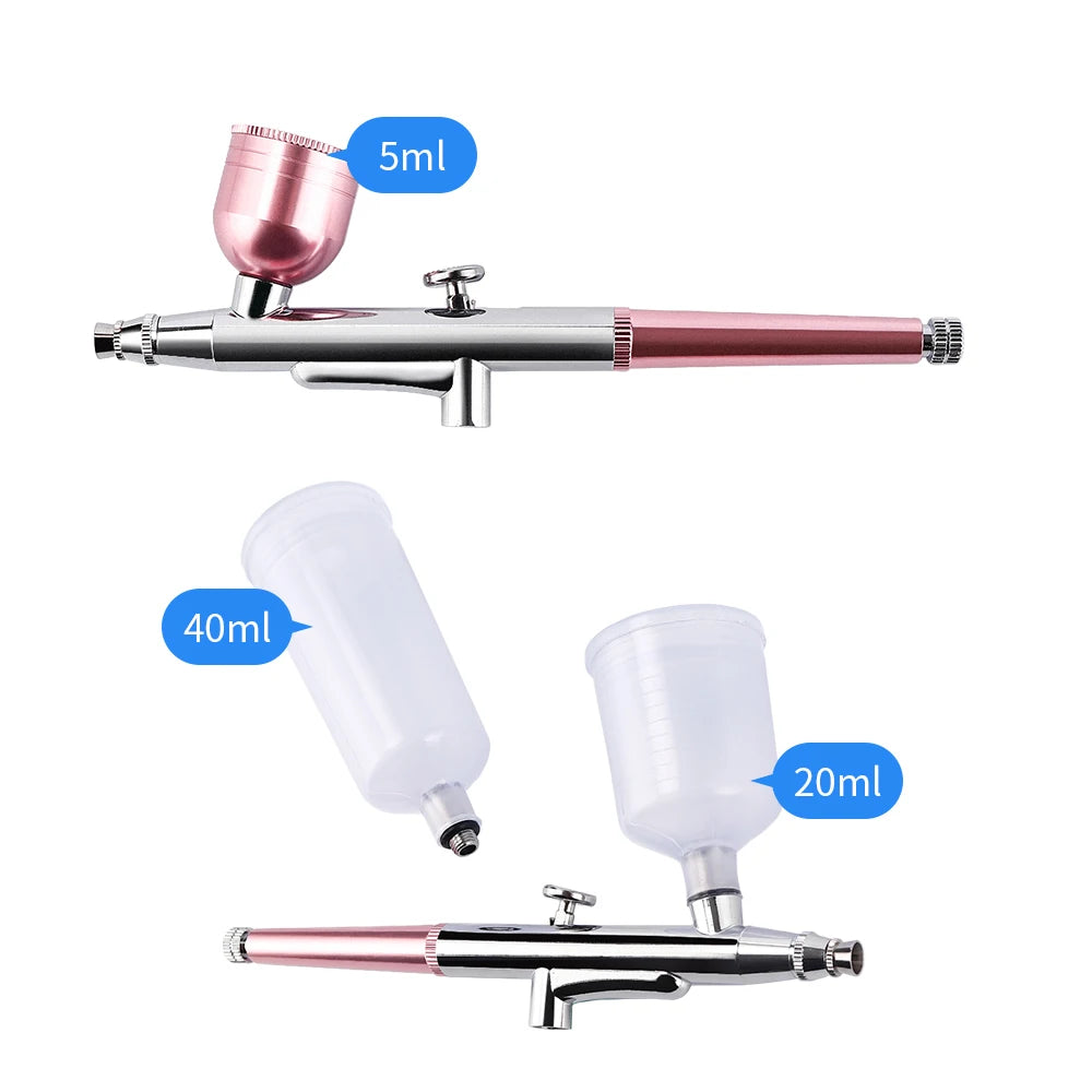 Portable Mini Airbrush Kit for Nail Art and Makeup - 54