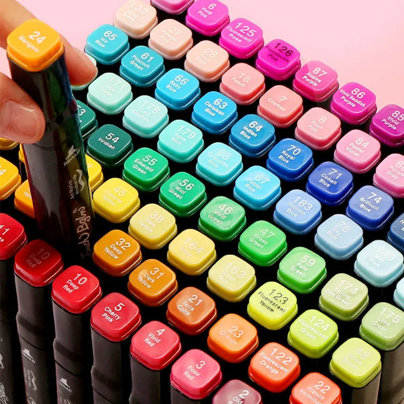 Professional Double-Sided Art Marker Set for Drawing and Sketching - 7