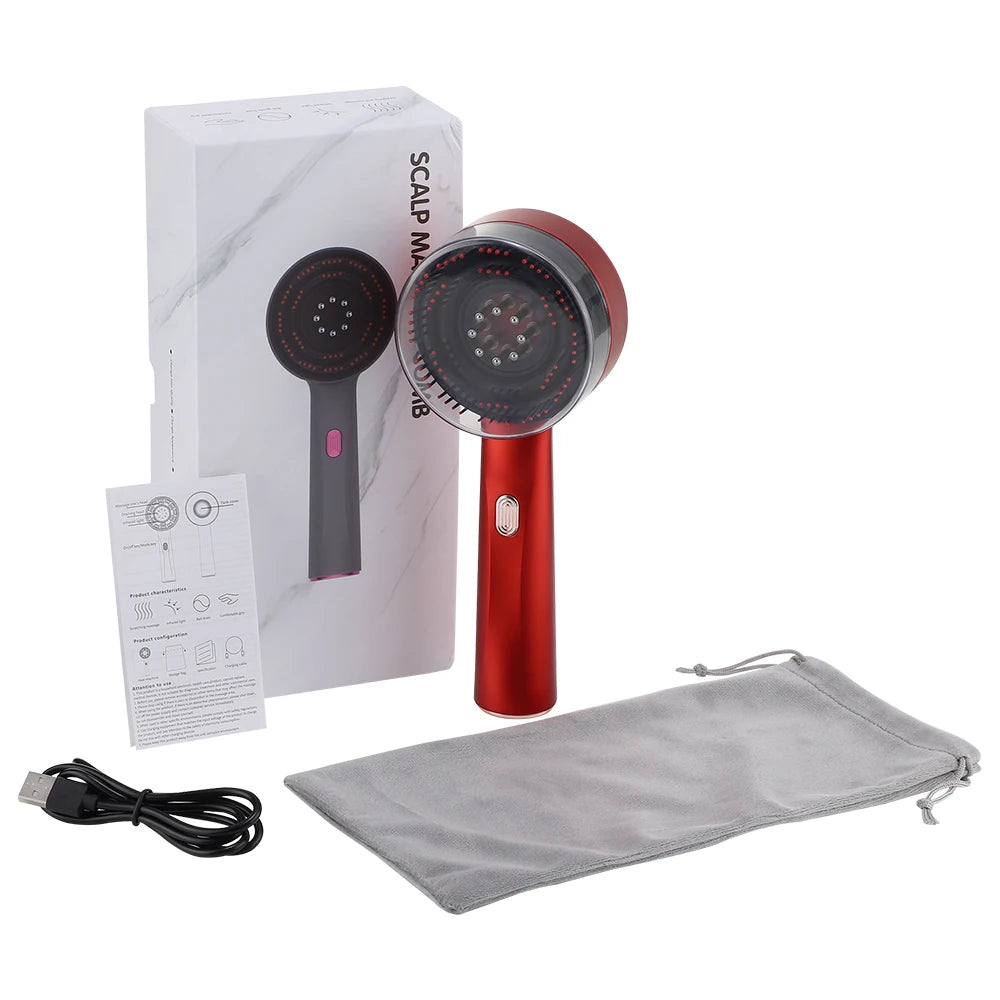 Electric Scalp Massager and Hair Growth Serum Applicator Comb - 29