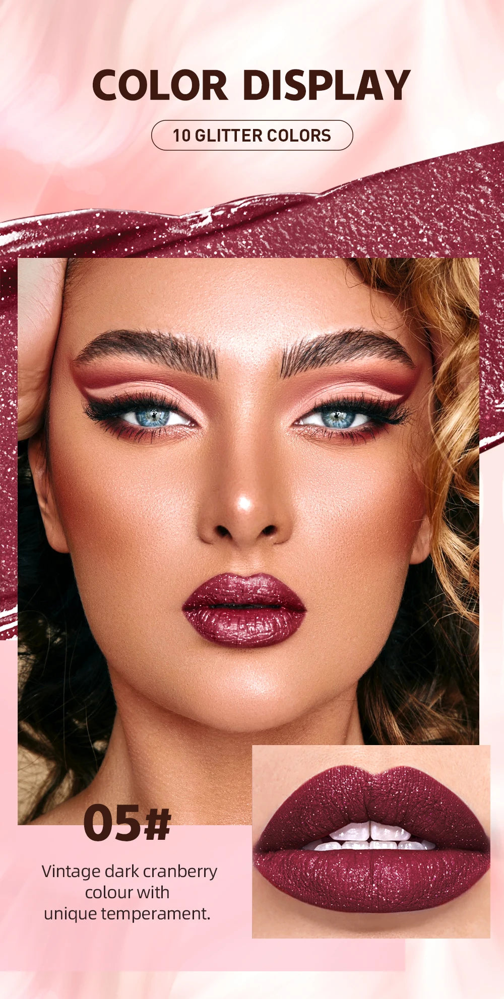 Diamond Shimmer Matte Liquid Lipstick - 12