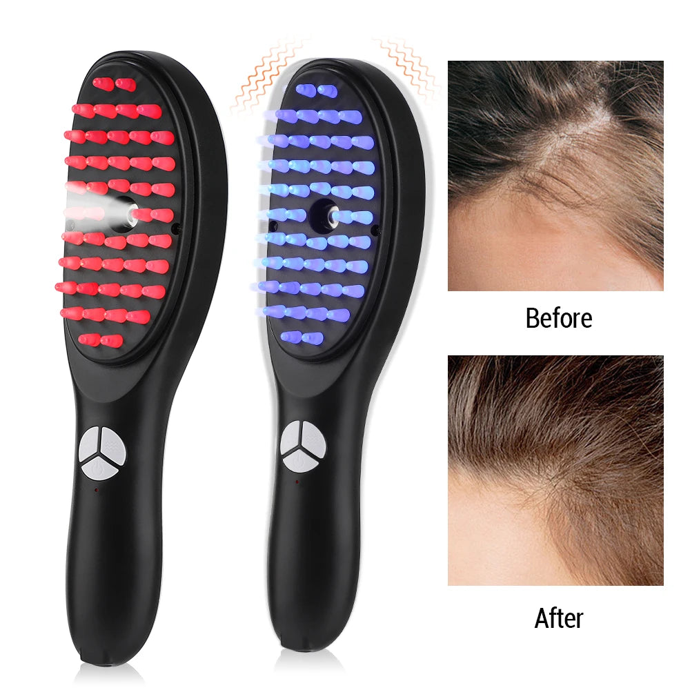Electric Scalp Massager & Hair Growth Atomizing Brush - 2