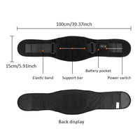 Heated Vibration Lumbar Support Belt for Back Pain Relief