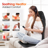 Full-Body Heated Vibration Massage Chair Cushion