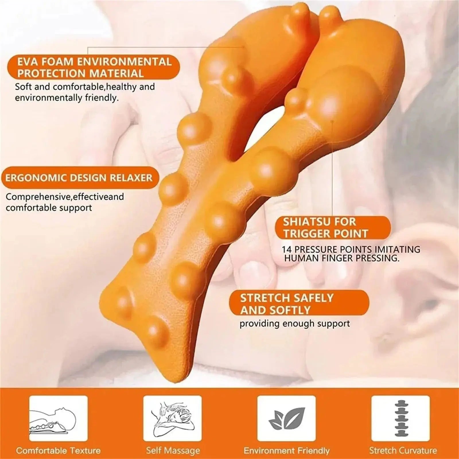 Neck and Shoulder Traction Massage Stretcher - 12