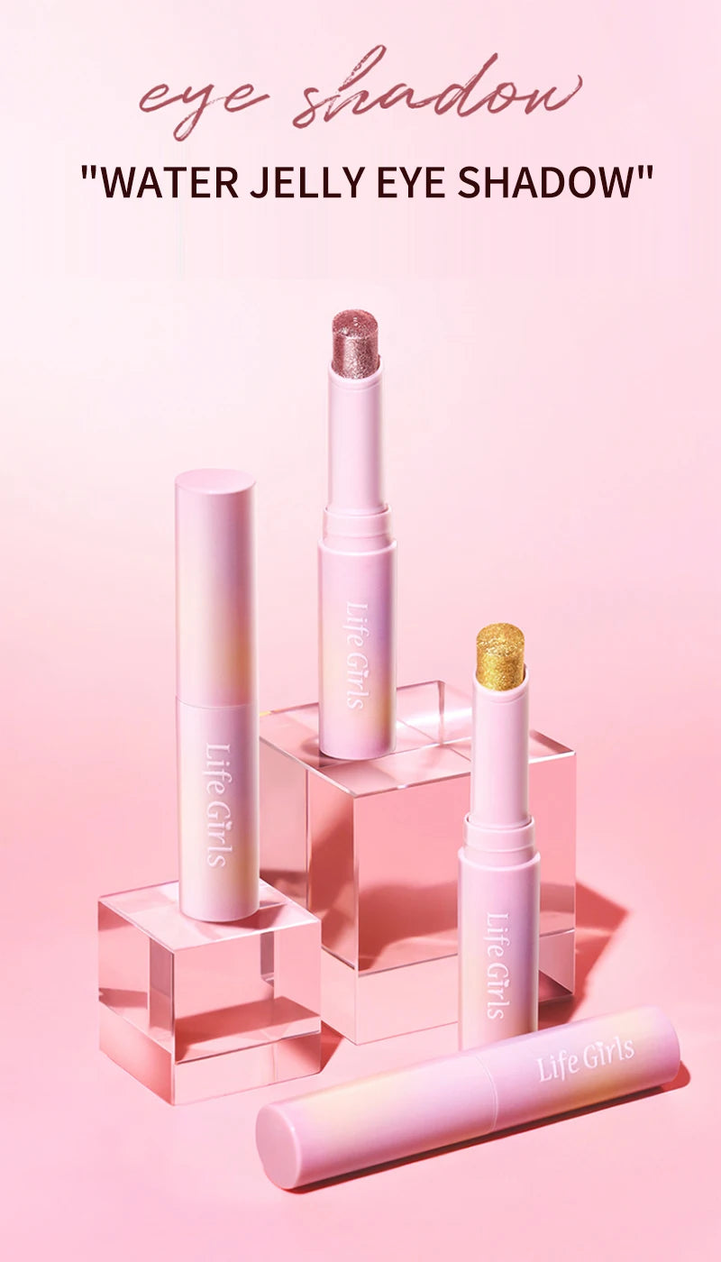 Water-Gloss Shimmer Eyeshadow Stick for Long-Lasting Makeup - 7