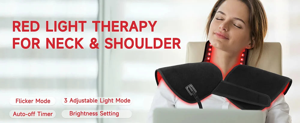 Red Light Therapy Shoulder and Neck Pain Relief Wrap - 7