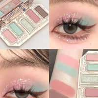 8-Color Glitter and Matte Eyeshadow Palette