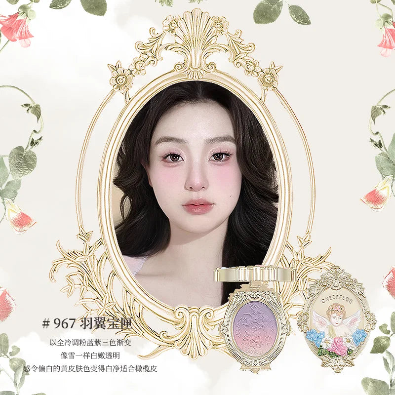 Angel Embossed Matte Powder Blush for Radiant Face - 3