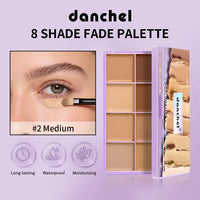 8-Shade Matte Cream Concealer Palette for Full Face Coverage